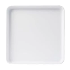 Cal-Mil 22025-11-15 Hudson White 11" Square Plate - 6 / CS