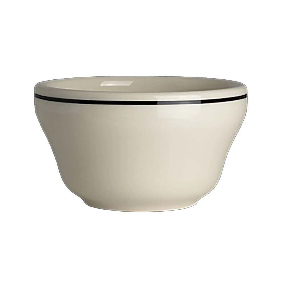 Homer Laughlin HL1011743 Black Line 7.25 Ounce Bouillon Cup - 36 / CS 3 Homer Laughlin HL1011743 Black Line 7.25 Ounce Bouillon Cup - 36 / CS