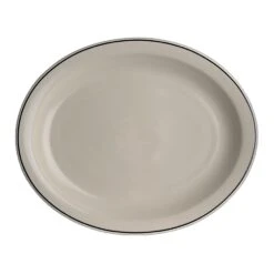 Homer Laughlin HL2611743 Black Line 13-3/4" Platter - 12 / CS