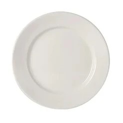 Tuxton WEA-073 Columbia Eggshell Round 7-3/8 In. Plate - 36 / CS