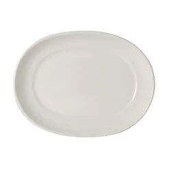Tuxton WEH-100 Columbia Eggshell 10 X 7-1/2 Platter - 24 / CS