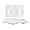 FOH DDP052WHP22 Harmony Bento 2-Compt 11 X 7" Plate - 6 / CS 1 FOH DDP052WHP22 Harmony Bento 2-Compt 11 X 7" Plate - 6 / CS -Libbey Kitchenware Store 6105978