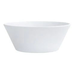 Cal-Mil 22392-5-15 White Melamine Coupe 13 Ounce Bowl - 6 / CS