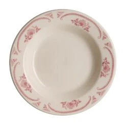 Homer Laughlin HL2532 American Rose 12-3/4 Oz. Rim Soup Bowl - 24 / CS