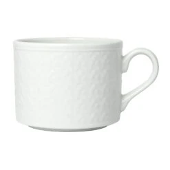 Steelite 1403X0130 White Bead Accent 12 Ounce Coffee Cup - 12 / CS