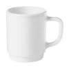Bormioli Rocco 49205Q966 Careware White Stacking 8.75 Oz Mug - 12 / CS -Libbey Kitchenware Store 6106654