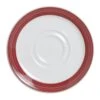 Steelite 11140225 Freedom Red Double Well 6-1/2" Saucer - 36 / CS -Libbey Kitchenware Store 6106671