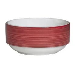 Steelite 11140121 Freedom Red Stackable 10 Ounce Soup Cup - 36 / CS