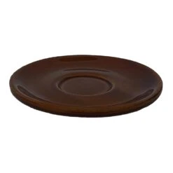 Diversified Ceramics DC130-CHB Brown 5" Barista Saucer - 24 / CS