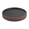 Playground P011871-101792 Brown/Black Reversible 8-2/5" Plate -Libbey Kitchenware Store 6107427