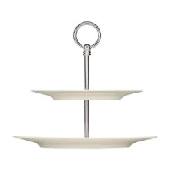 BauscherHepp 697301 Purity White 8.8 X 6.7"H Etagere Plate