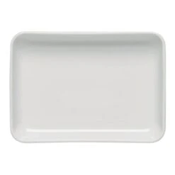 BauscherHepp 562316 Airflow White 6.5 X 4.7" Platter - 24 / CS