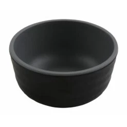 G.E.T. RR-3-GRM/BKM Roca Matte Gray/Black 3 Ounce Sauce Dish - 72 / CS
