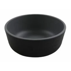 G.E.T. RB-15-GRM/BKM Roca Matte Gray/Black 15 Oz. Soup Bowl - 24 / CS
