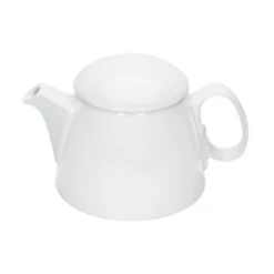 BauscherHepp 414345 12.8 Ounce White Porcelain Teapot - 12 / CS