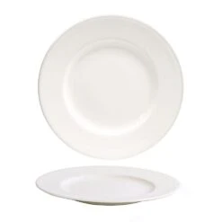 FOH DSP041BEP22 Catalyst Rimmed 8"Dia Plate - 6 / CS