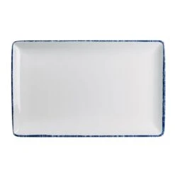 Steelite 7068MM300 Blue Dapple 12 X 7.5" Melamine Tray - 12 / CS
