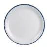 Steelite 7068MM303 Blue Dapple 8" Melamine Coupe Plate - 12 / CS -Libbey Kitchenware Store 6108256