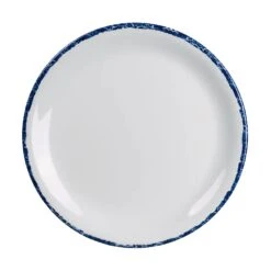 Steelite 7068MM303 Blue Dapple 8" Melamine Coupe Plate - 12 / CS