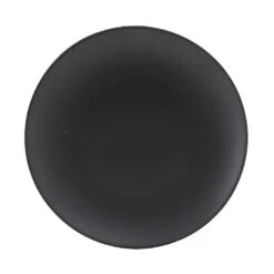 Tuxton China VBA-115 Zion Matte Black 11-3/4 In. Coupe Plate - 12 / CS