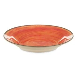 Carlisle 5400352 Mingle Fireball 28.5 Ounce Rimmed Soup Bowl - 6 / CS