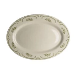 Homer Laughlin HL1549885 American Rose 10.5 X 7.25 Platter - 24 / CS