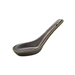 Playground P019802-026150 Specials 5 In. Brown Chinese Spoon - 6 / CS