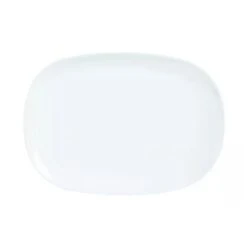 Arcoroc E8007 Evolutions White 13.75 X 9.25 In. Glass Platter - 6 / CS
