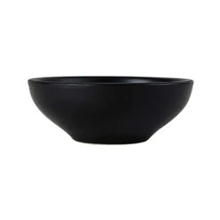 Tuxton China VBB-150A Zion Black 15 Ounce Soup/Salad Bowl - 36 / CS