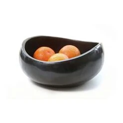 Steelite KMK1018EBP Scoop Ebony Pearl 9.5 X 5 In. Resin Bowl - 2 / CS