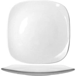 International Tableware QP-9 Porcelain 9.75" Square Plate - 24 / CS