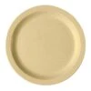 Cambro 825CWNR133 Camwear Beige 8-1/4" Narrow Rim Plate - 48 / CS -Libbey Kitchenware Store 686793