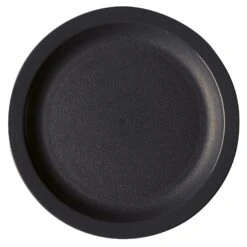 Cambro 825CWNR110 Camwear Black 8-1/4" Narrow Rim Plate - 48 / CS
