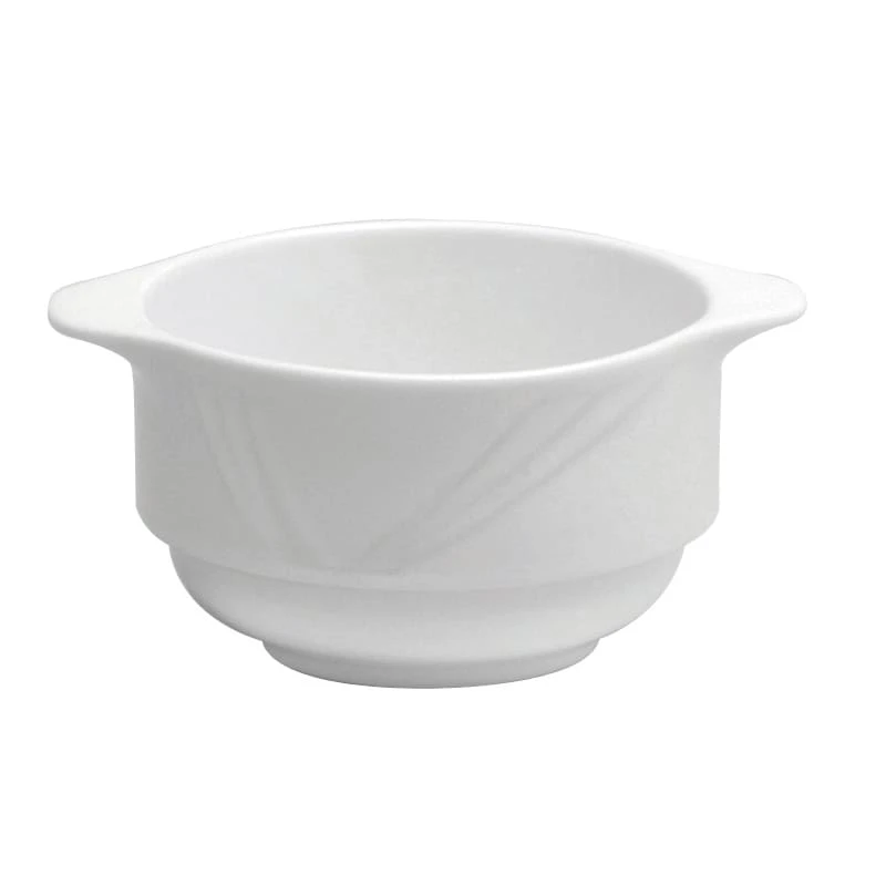 Buffalo R4510000706 Arcadia White Porcelain 10 Oz. Bouillon - 36 / CS 3 Buffalo R4510000706 Arcadia White Porcelain 10 Oz. Bouillon - 36 / CS