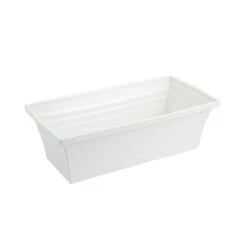 Bon Chef 53104WHITE White Rectangular 3.75 Gallon Americana Bowl