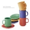 G.E.T. TM-1308-MIX Diamond Mardi Gras 8 Oz. Mixed Mugs - 24 / CS -Libbey Kitchenware Store 795320