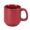 Vertex China SM-BD Vista 10 Oz Stackable Burgundy Summit Mug - 36 / CS -Libbey Kitchenware Store 801484