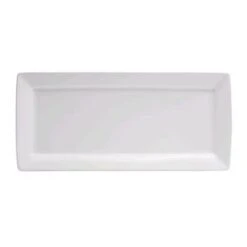 Buffalo F8010000383S Bright White Ware Rectangular Platter - 12 / CS