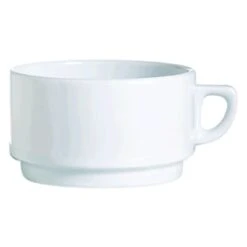 ARC Cardinal R0839 Candour White Porcelain 9-3/4 Oz. Cup - 24 / CS