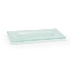 FOH DAP004FRG23 Arctic 8" X 4" Frosted Glass Plate - 12 / CS