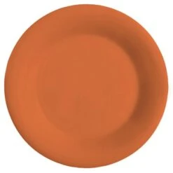 G.E.T. WP-9-RO Mardi Gras Rio Orange 9" Wide Rim Plate - 24 / CS