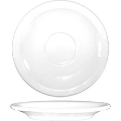 International Tableware DO-36 White Porcelain A.D. Saucer - 36 / CS