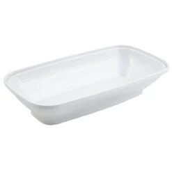 Bon Chef 53302WHITE White Rectangular 19 X 10-1/4" Dynasty Bowl