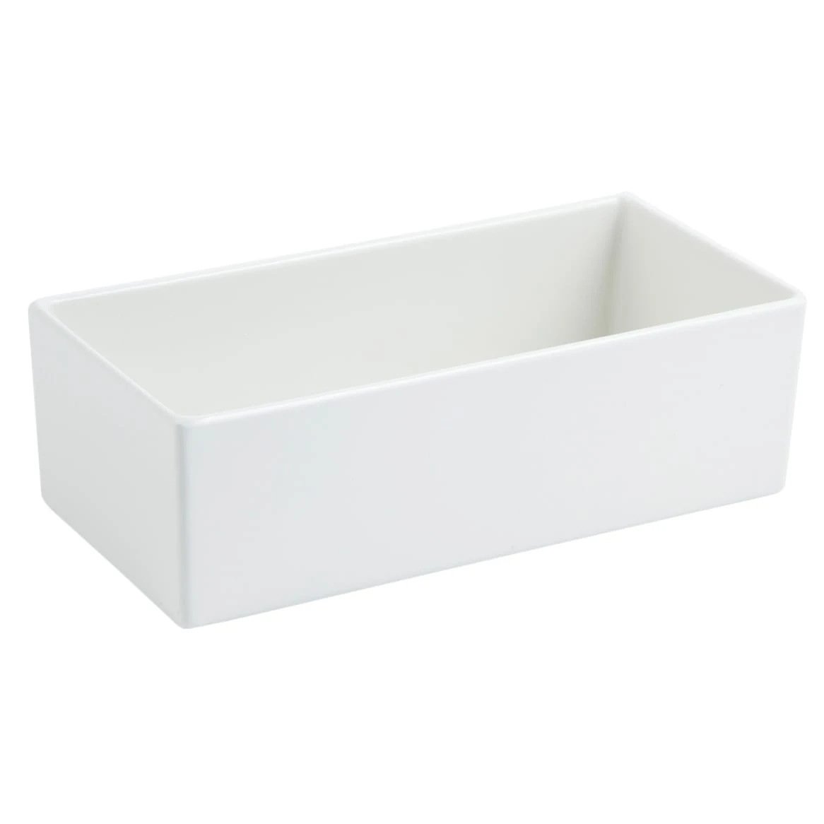 CARLISLE Bon Chef 9514 WHITE Sandstone Rectangular 56 Oz. Straight Sided Bowl 3 CARLISLE Bon Chef 9514 WHITE Sandstone Rectangular 56 Oz. Straight Sided Bowl