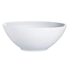 Arcoroc R0947 Vintage White Porcelain 69 Oz. Bowl - 16 / CS