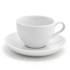 FOH DCS005WHP23 Seattle White 6 Ounce Cup And Saucer - 12 / CS