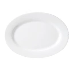 Vertex® China ARG-31 Argyle 22" Rolled Edge Platter - 6 / CS