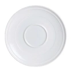 Rene Ozorio 6300P363 Aura Asian White 6-1/2" Coupe Saucer - 24 / CS