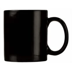 World Tableware CM-12-B Colored Slate Black 12 Oz. Mug - 12 / CS